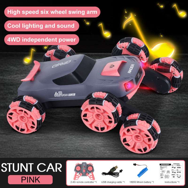 Remote Control Six-Wheel Stunt Car