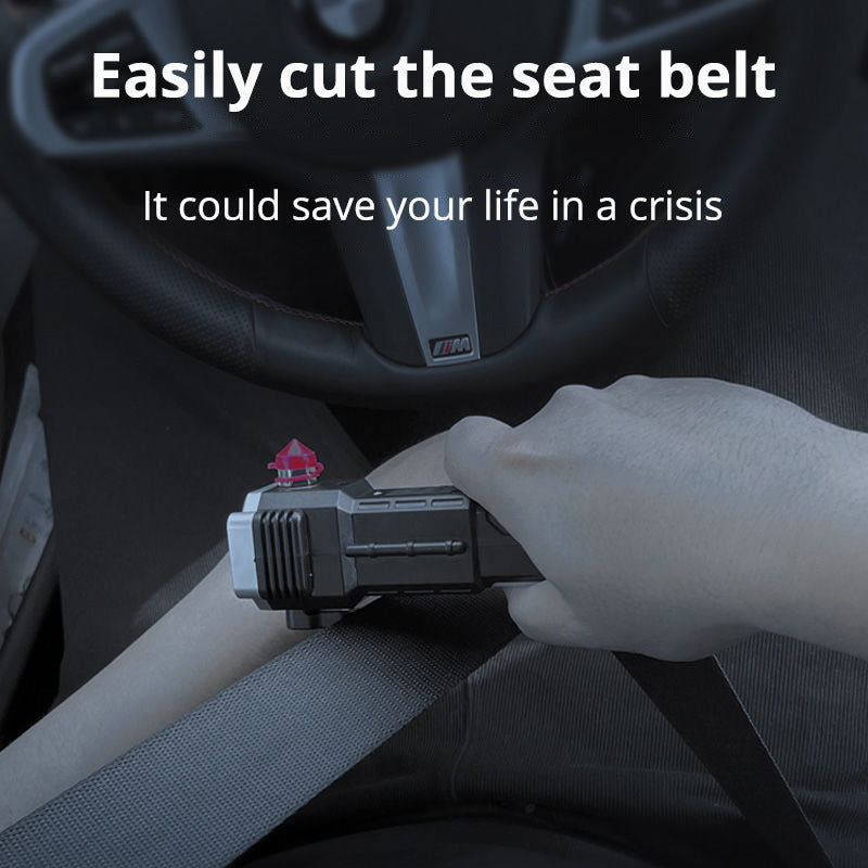 Multifunctional safety hammer and torch