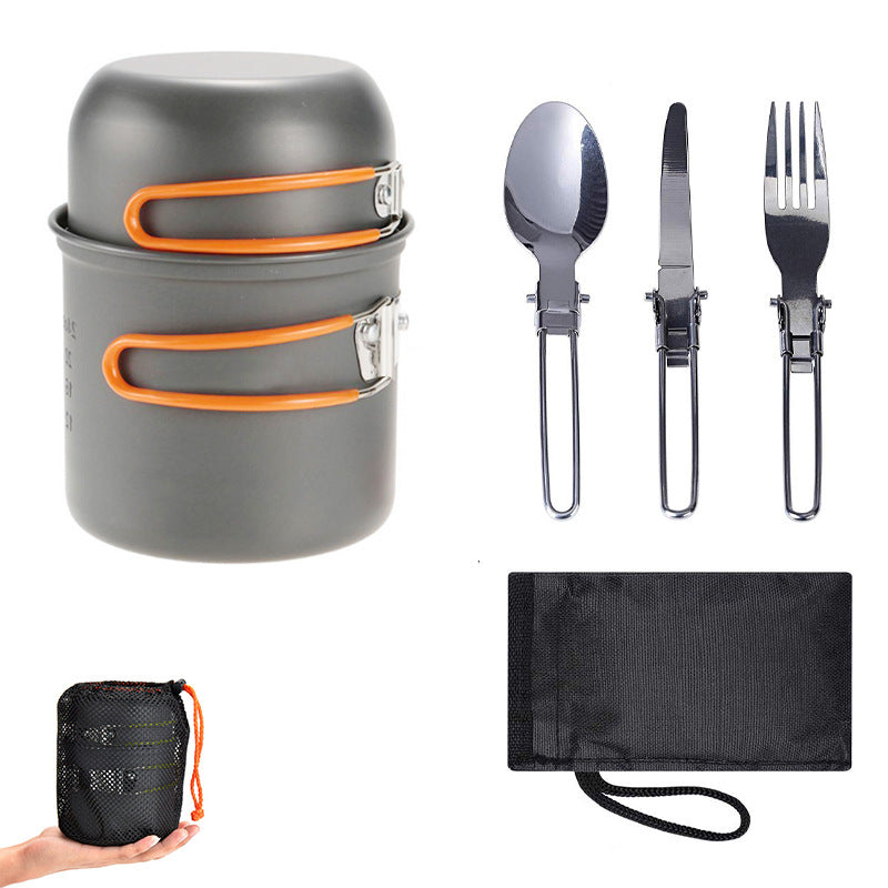 Outdoor Portable Pot and utensil set