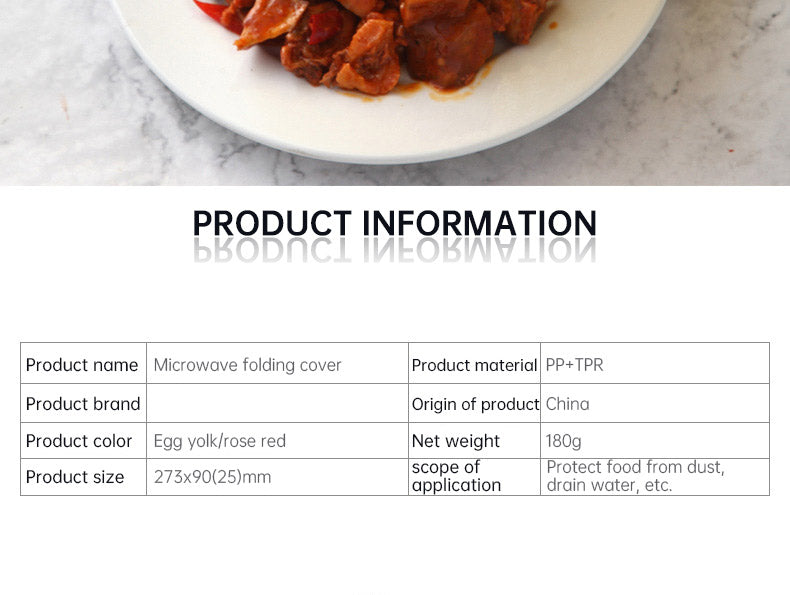 Collapsible Microwave Cover