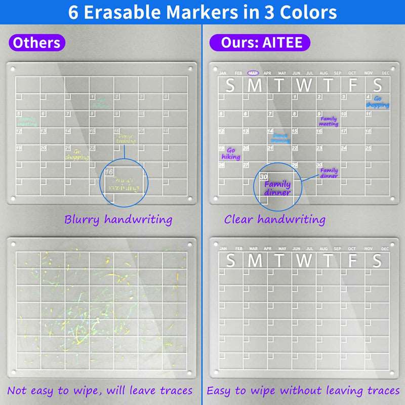 Acrylic Dry and Wet refrigerator Writing Board