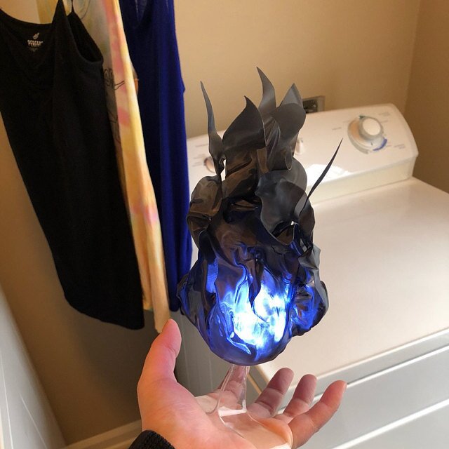 Halloween Prop Floating Fireball flame or Lamp