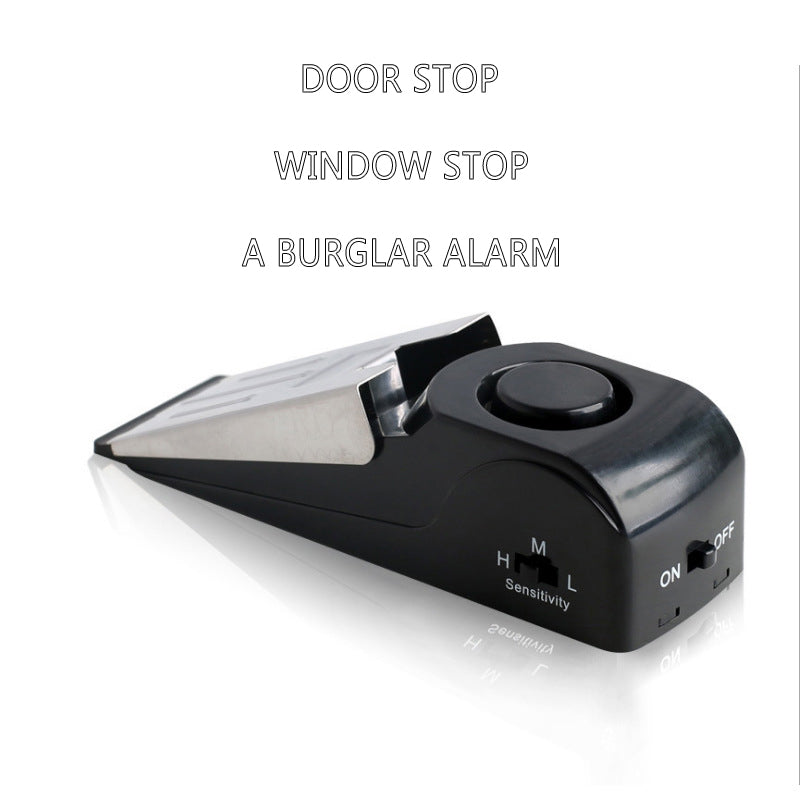 Security alarm door blocker