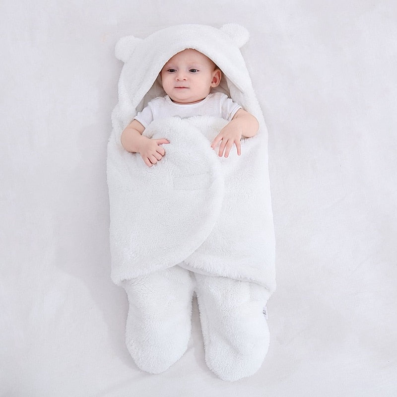 Soft fleecy baby sleeping bag