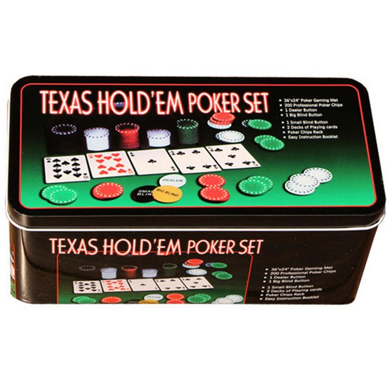 200Pcs Texas Poker Chips With Box