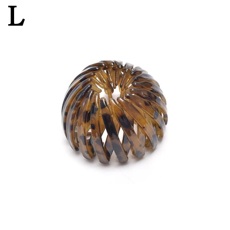 Expandable birds nest shaped hair clip