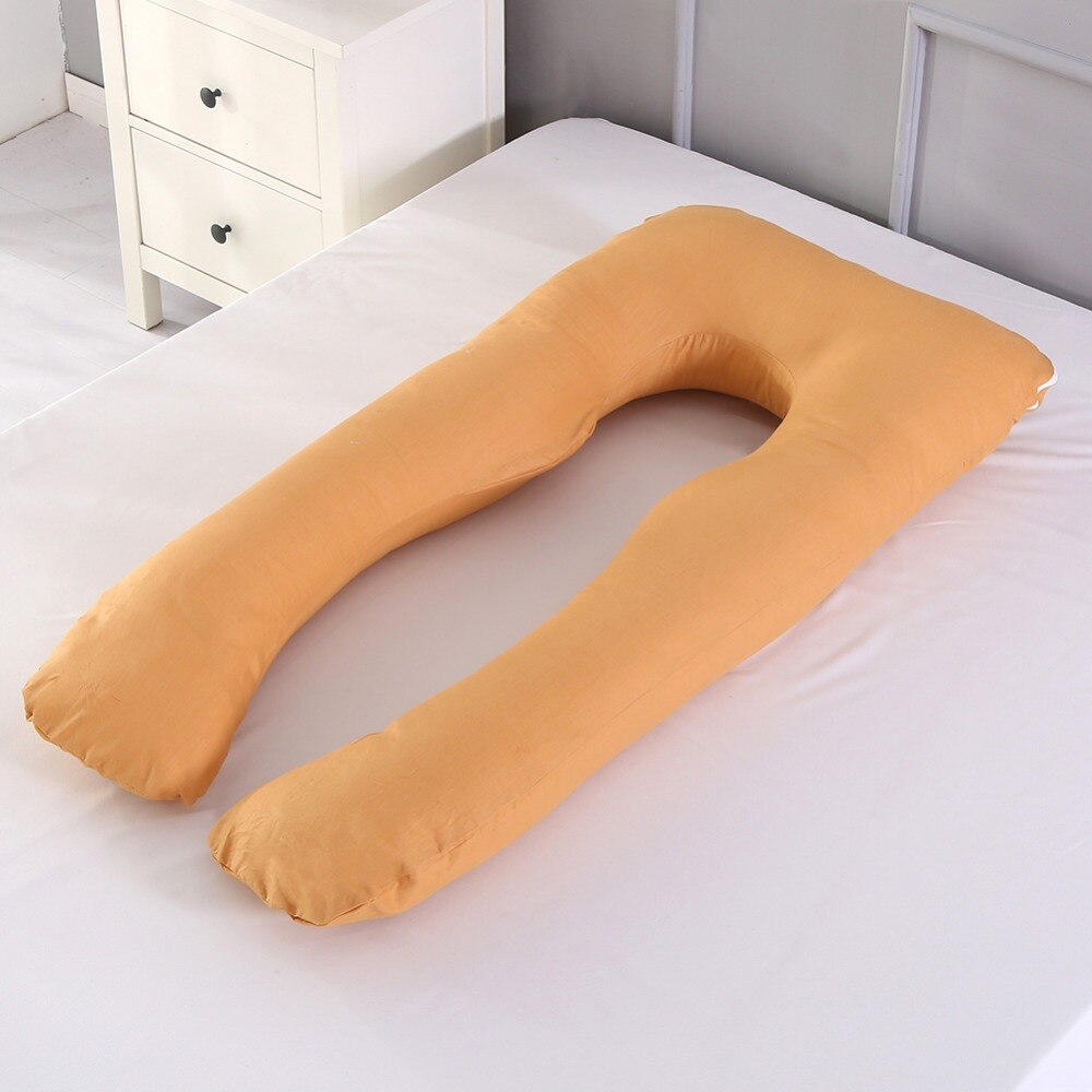 Full body U-shaped pillow for pregnant women.