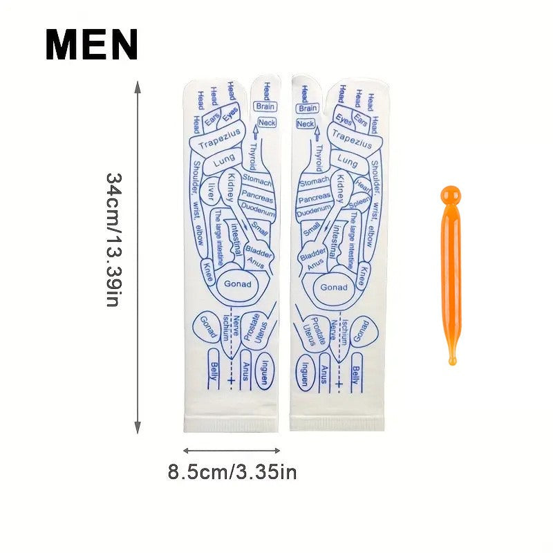 English acupoint meridian massage socks