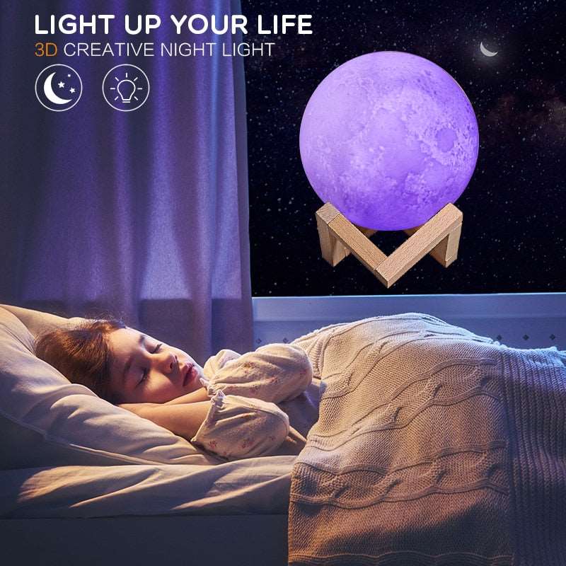 Moon Lamp: Bluetooth Speaker & Nightlight