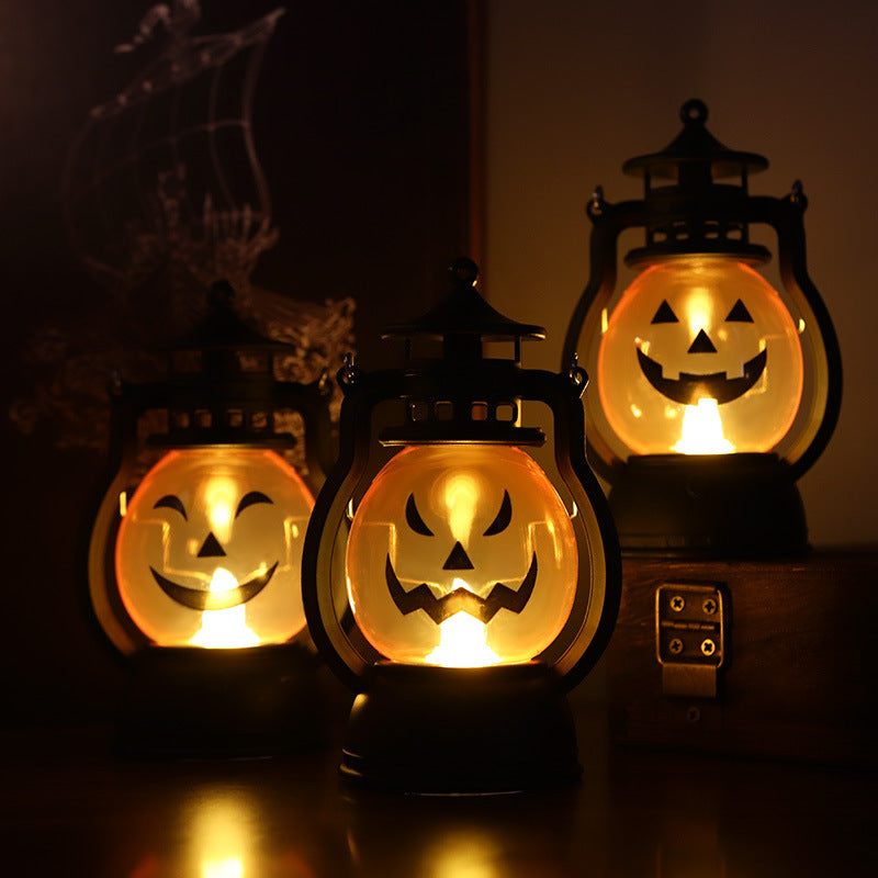 Portable halloween pumpkin lantern