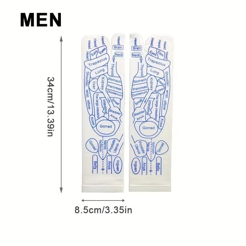 English acupoint meridian massage socks