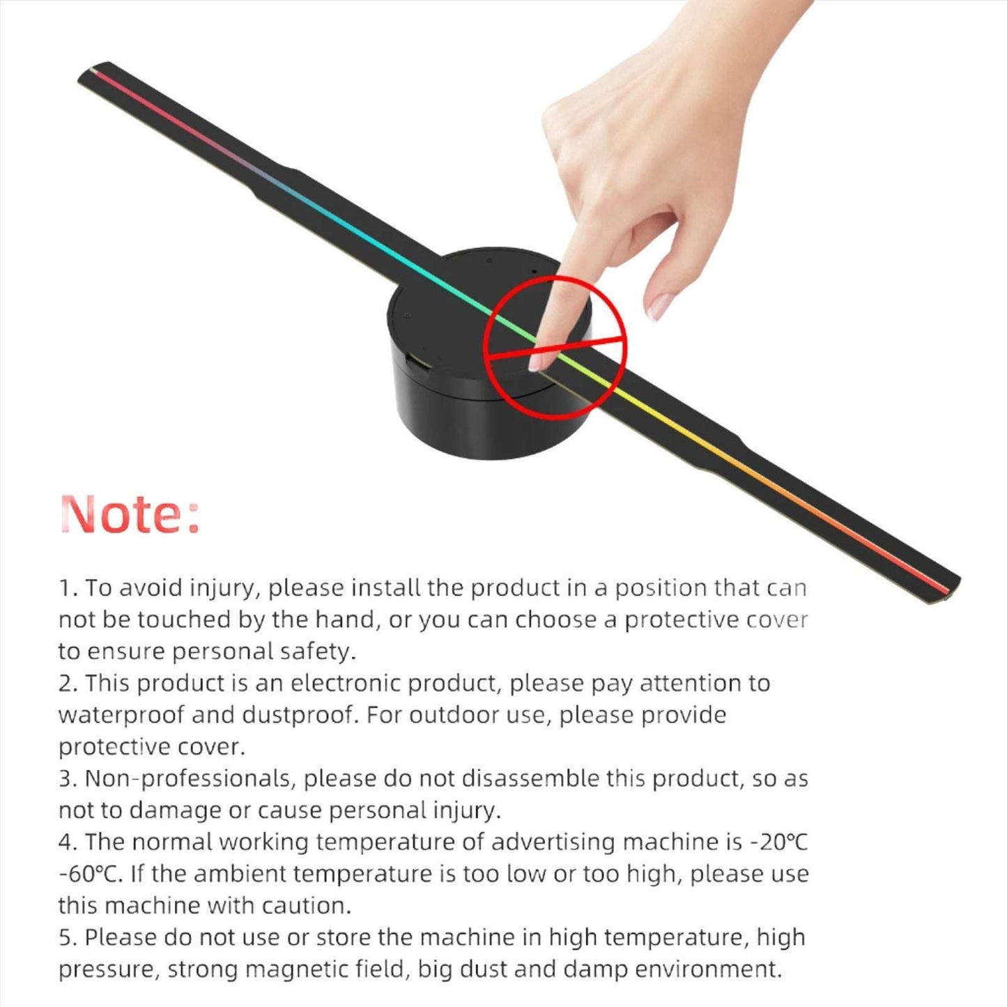 3D Hologram Projector Fan