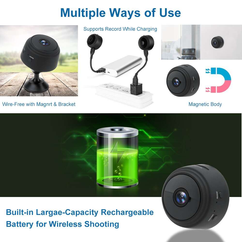 Mini Camera 1080P Sensor Night Vision Camera