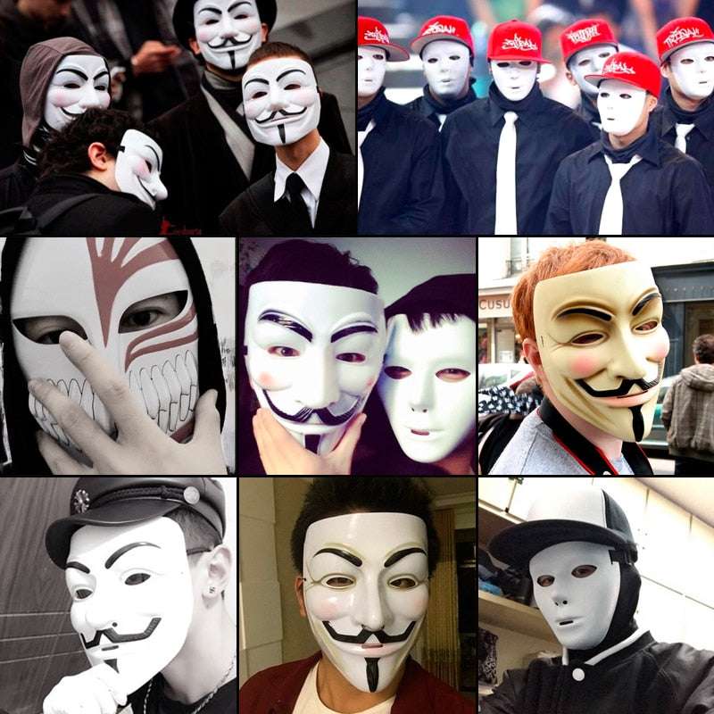 V for Vendetta mask.the iconic anonymous mask