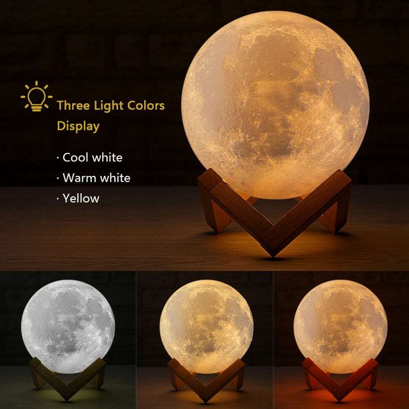 Moon Lamp: Bluetooth Speaker & Nightlight