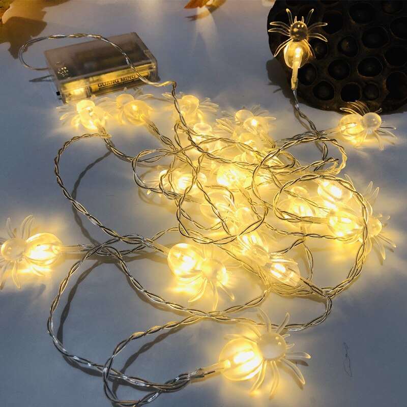 LED string spider lights