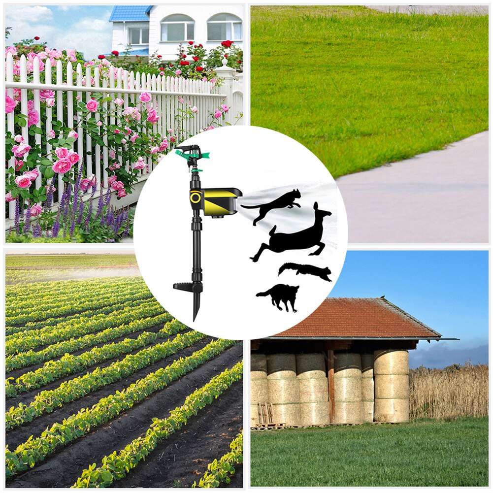 Solar Powered Motion Activated Garden pest repeller